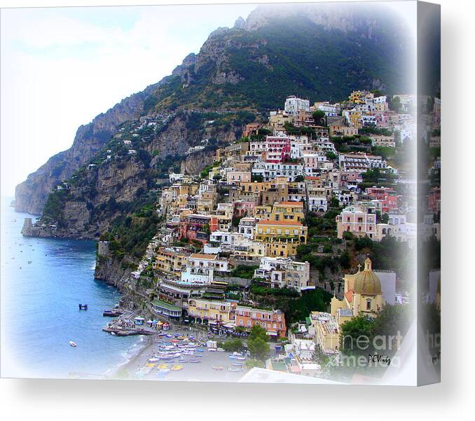 Italy Canvas Print featuring the photograph Positano Italy by Patrick Witz
