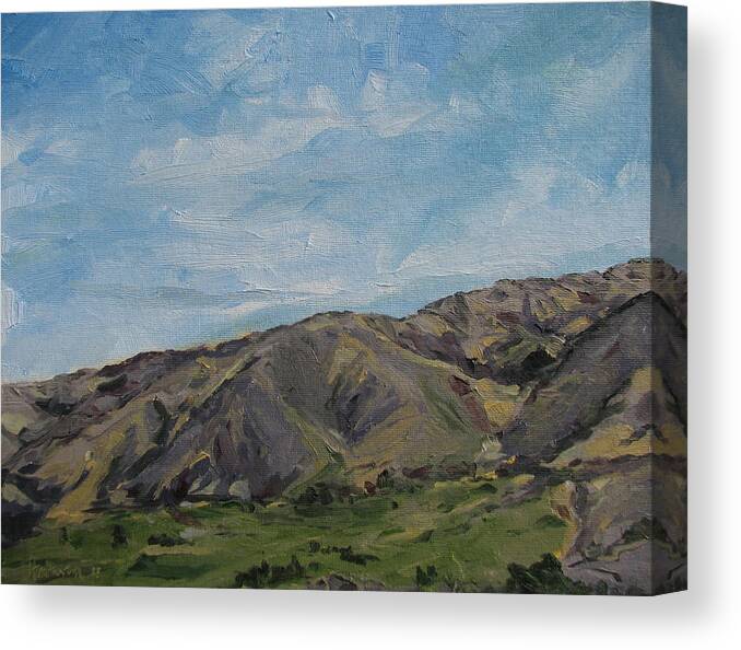 Boise Canvas Print featuring the painting Quail Hollow by Les Herman