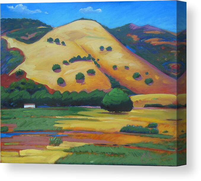 Sky Canvas Print featuring the painting Quiet Afternoon by Gary Coleman