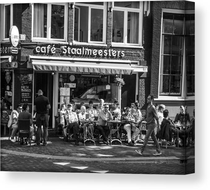 Amsterdam Canvas Print featuring the photograph Relaxing by Jason Wolters
