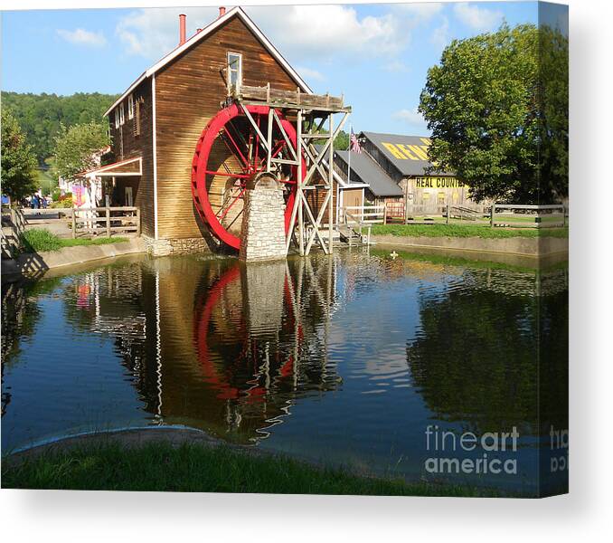 Mill Canvas Print featuring the photograph Renfro Valley Mill by Mary Carol Story