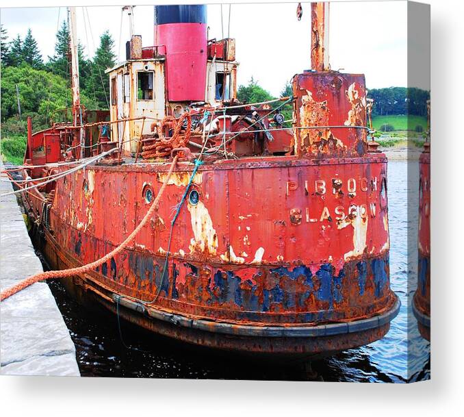 Docked Canvas Print featuring the photograph Rest at Sea by Norma Brock