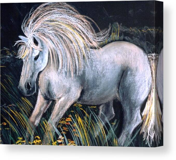 Horse Canvas Print featuring the digital art Rocinante by Eliso Silva