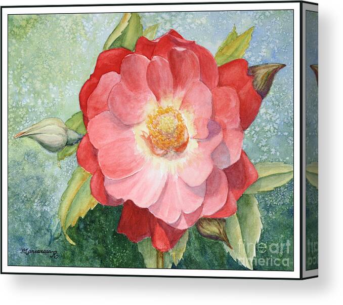 Rose Canvas Print featuring the painting Rose by Mariarosa Rockefeller
