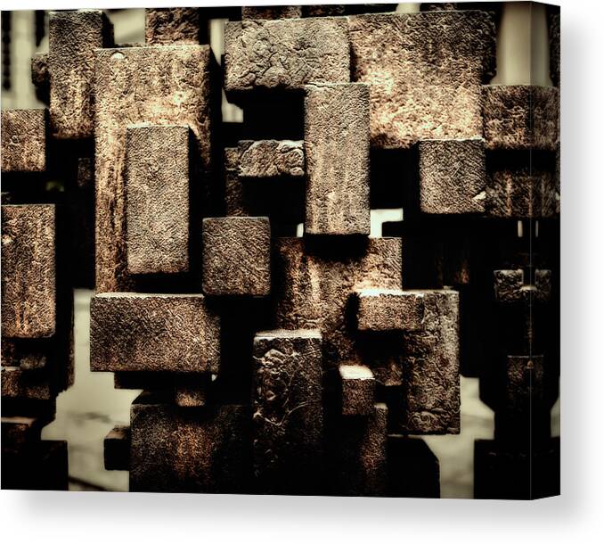 London Canvas Print featuring the photograph Rusty Art by Joan Carroll