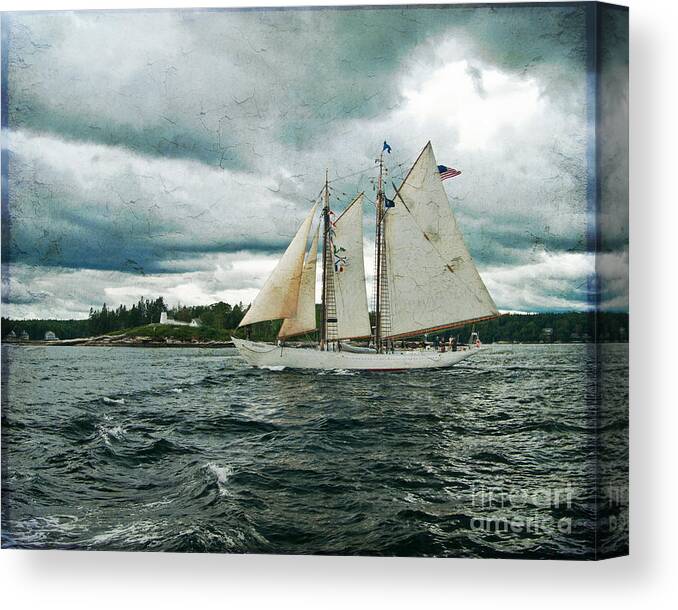 Tall Canvas Print featuring the photograph Sailing Away by Alana Ranney