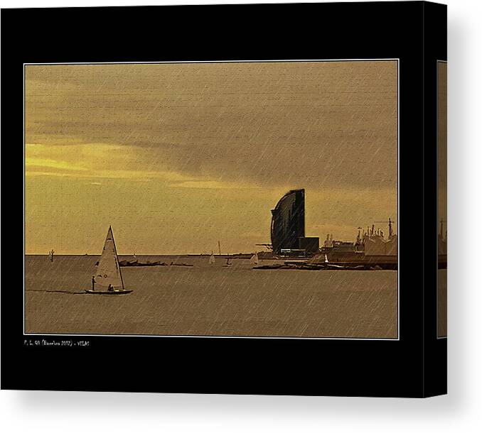  Animals Canvas Print featuring the photograph Sails by Pedro L Gili