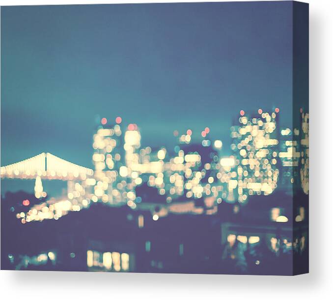 San Francisco Canvas Print featuring the photograph San Francisco Twinkle by Melanie Alexandra Price