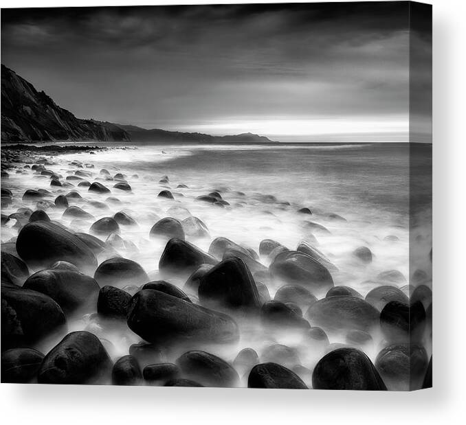 Rocks Canvas Print featuring the photograph Sea Rocks by Fran Osuna