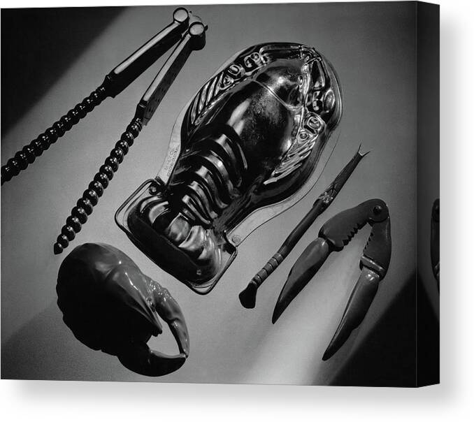 Kitchen Canvas Print featuring the photograph Serveware For Lobster by Martin Bruehl