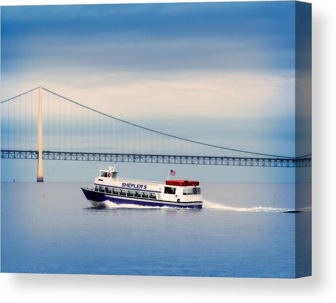 Hovind Canvas Print featuring the photograph Shepler's Ferry Line by Scott Hovind