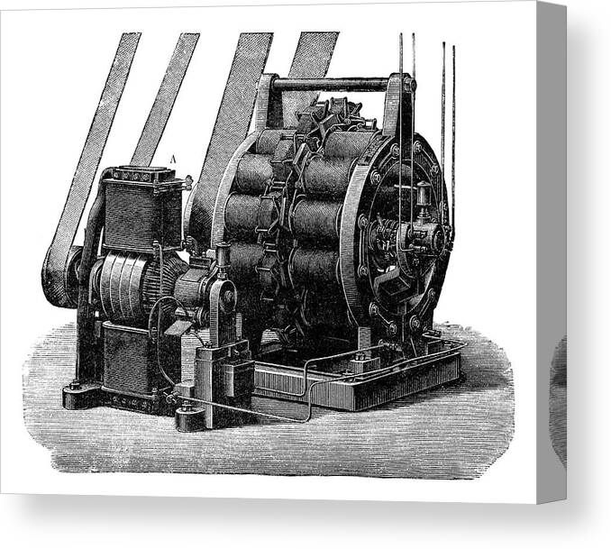 Machine Canvas Print featuring the photograph Siemens Dynamo by Science Photo Library