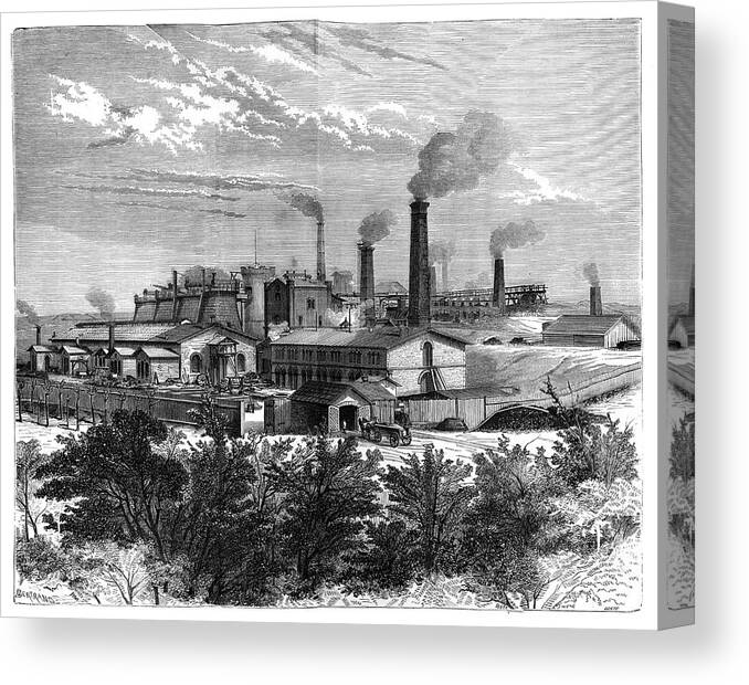 Factory Canvas Print featuring the photograph Silesian Mines And Industry by Science Photo Library