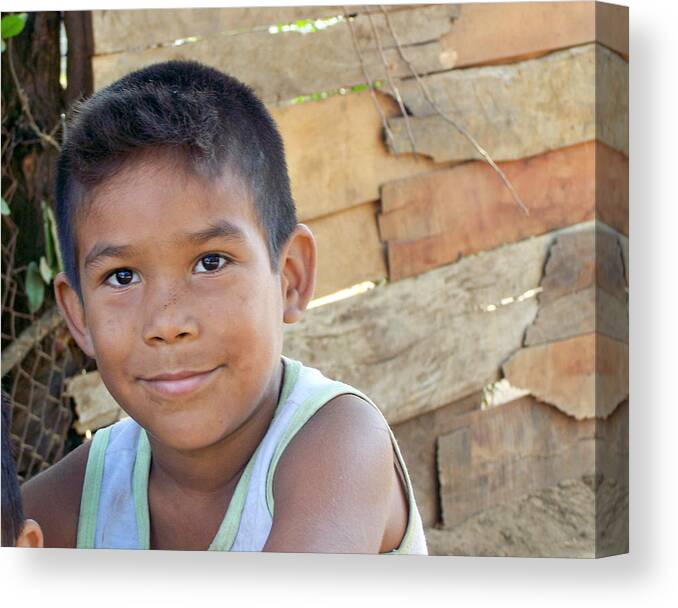 Nicaragua Canvas Print featuring the photograph Smiling Boy by Johana