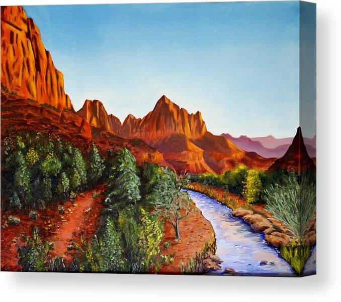 Southwest Canvas Print featuring the painting Southwest Afternoon by Alan Conder