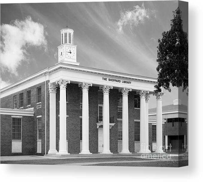 Alabama Canvas Print featuring the photograph Stillman College Sheppard Library by University Icons