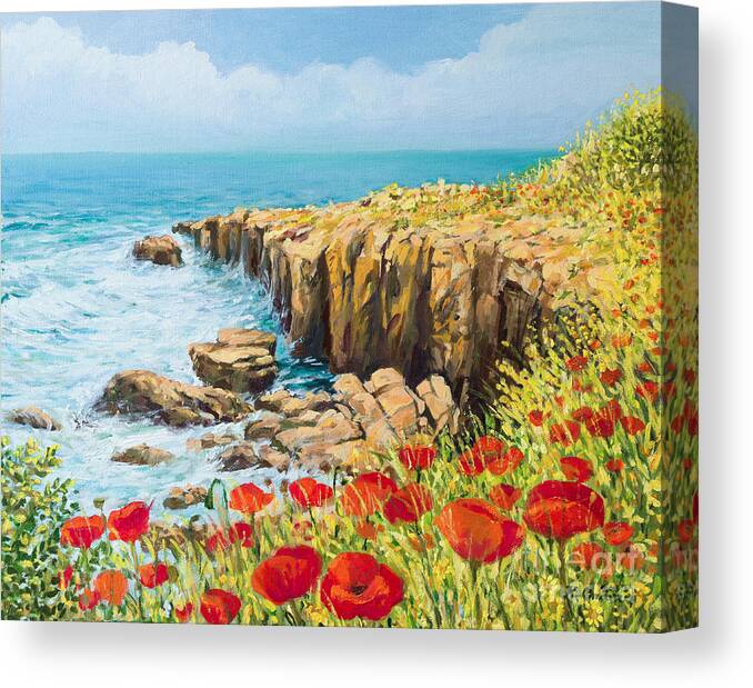 Art Canvas Print featuring the painting Summer Breeze by Kiril Stanchev