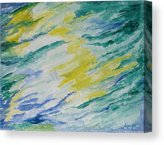 Impressionism Canvas Print featuring the painting Summer Reflection by Diane Pape