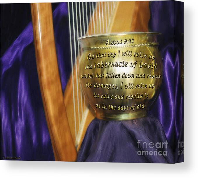 Prophetic Art Canvas Print featuring the photograph Tabernacle of David by Constance Woods