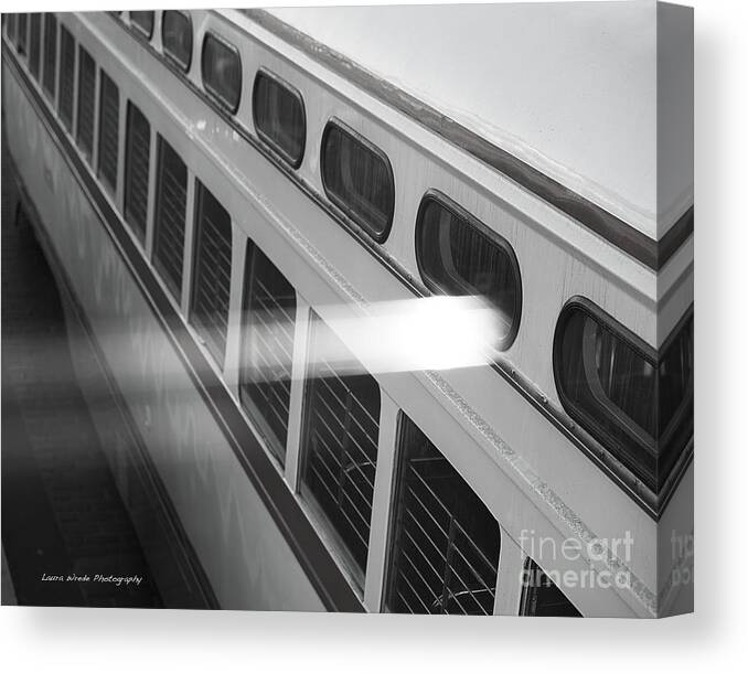 San Francisco Bus Tours Canvas Print featuring the photograph Taking the Bus in San Francisco by Artist and Photographer Laura Wrede