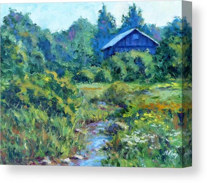 Impressionism Canvas Print featuring the painting The Back Meadow by Michael Camp