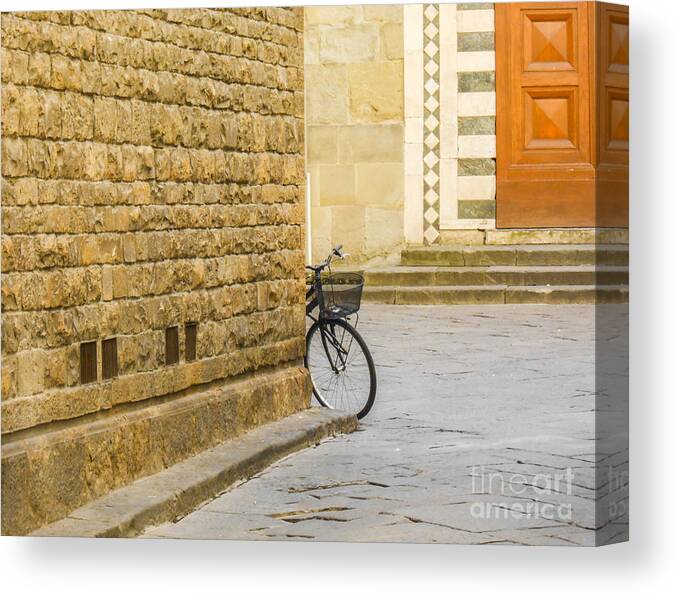 Bicycle Canvas Print featuring the photograph The Bicycle by Elizabeth M