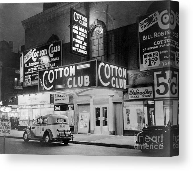 Harlem Renaissance Canvas Print featuring the photograph The Cotton Club 1930s by Photo Researchers