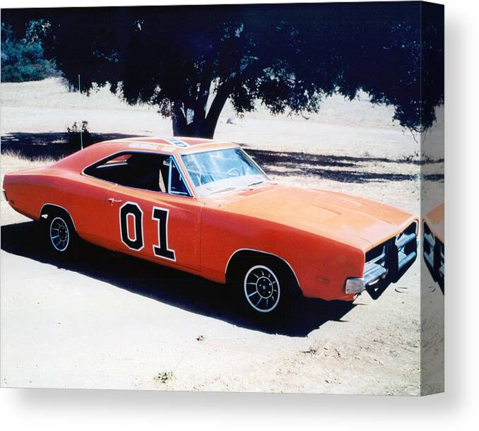 The Dukes Of Hazzard Canvas Print featuring the photograph The Dukes of Hazzard by Silver Screen
