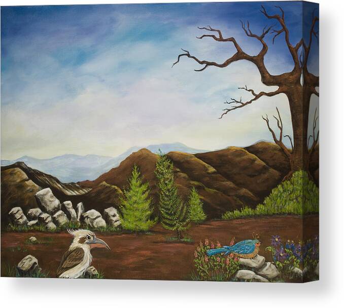 Susan Culver Art Prints Canvas Print featuring the painting The Guardian by Susan Culver