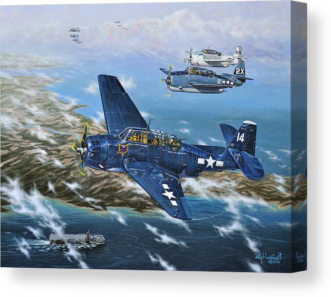 Wwii Canvas Print featuring the painting The Homecoming by Craig Burgwardt