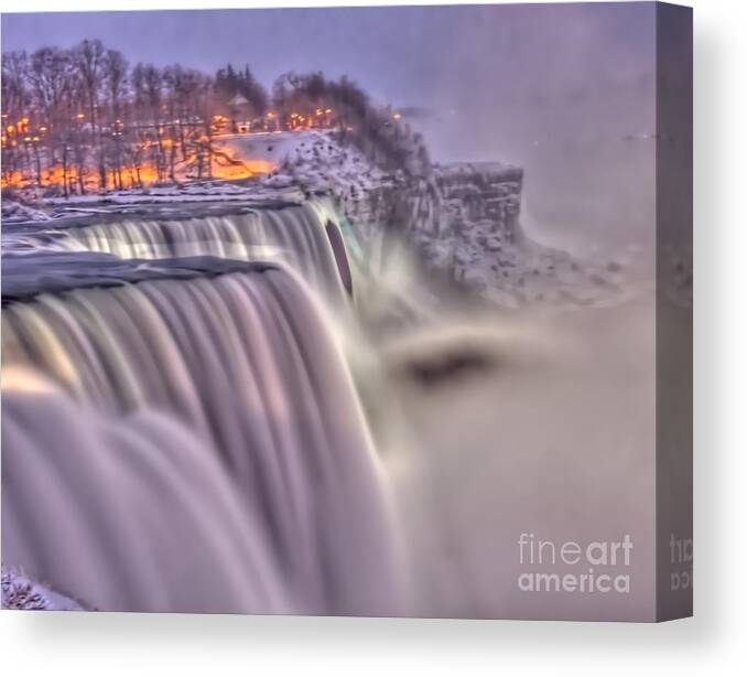 The Mighty Niagara Canvas Print featuring the photograph The Mighty Niagara by Jim Lepard
