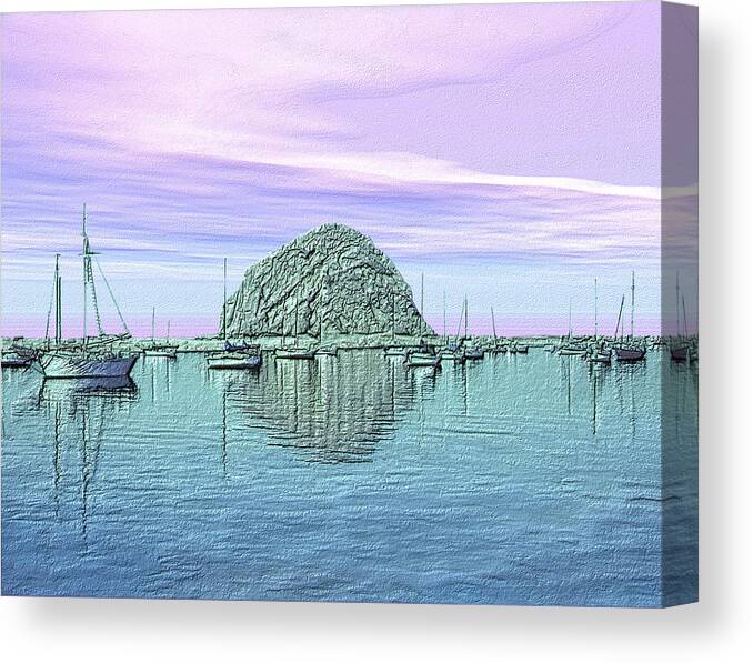 Seascape Canvas Print featuring the photograph The rock by Kurt Van Wagner