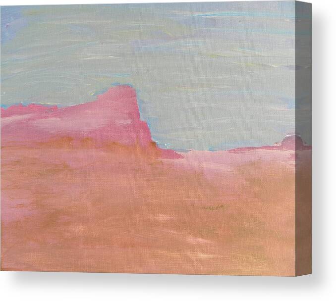 Abstract Canvas Print featuring the painting The Unreal by Lenore Senior