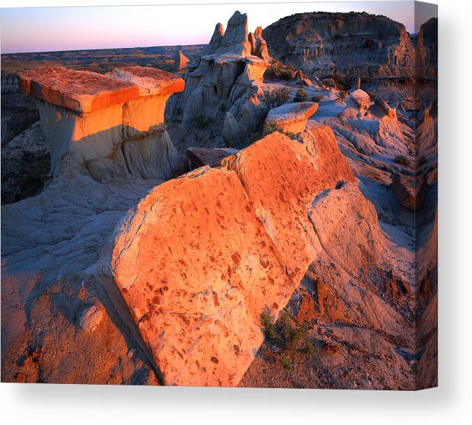 National Park Canvas Print featuring the photograph Tipped Over Table by Ray Mathis