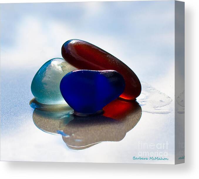 Seaglass Canvas Print featuring the photograph Together We Are Strong by Barbara McMahon
