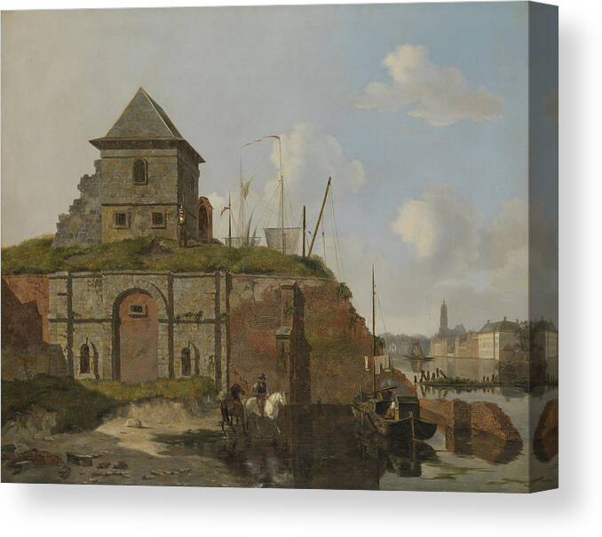 Town Rampart With Gunpowder Magazine Carel Jacobus Behr Canvas Print Canvas Art By Litz Collection