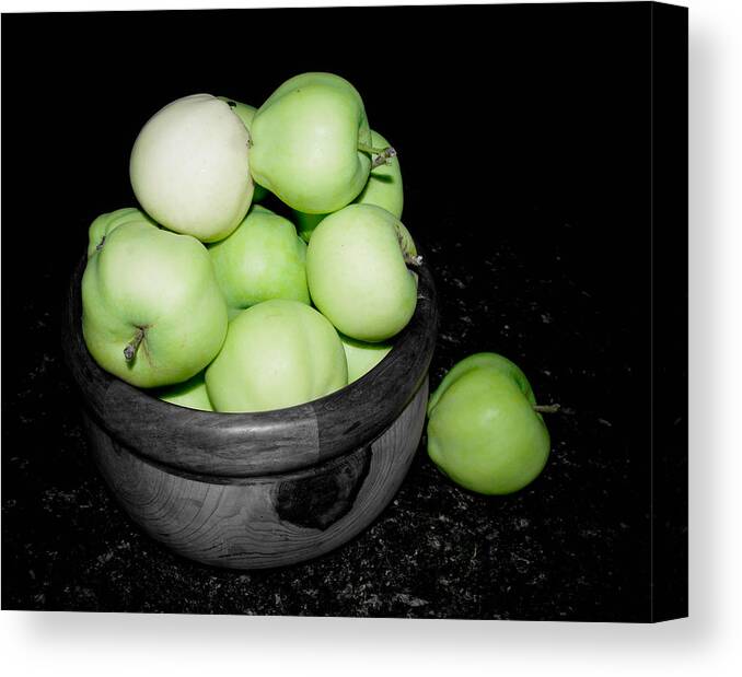 Apples Canvas Print featuring the photograph Transparent Apples by Adria Trail
