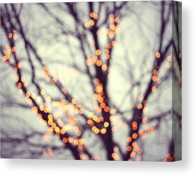 Tree Photograph Canvas Print featuring the photograph Turn Into Stars by Lupen Grainne