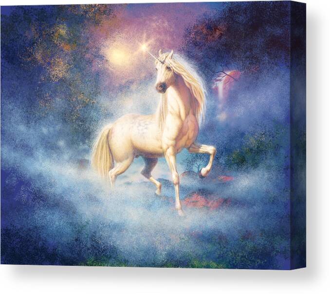 Steve Read Canvas Print featuring the photograph Unicorn Splendour by MGL Meiklejohn Graphics Licensing