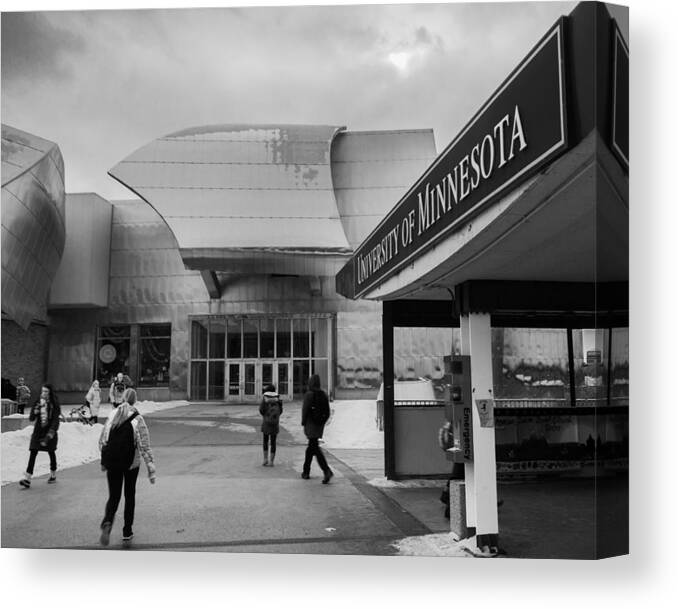 Architect Canvas Print featuring the photograph Weisman Art Museum on the University of Minnesota Campus by Tom Gort