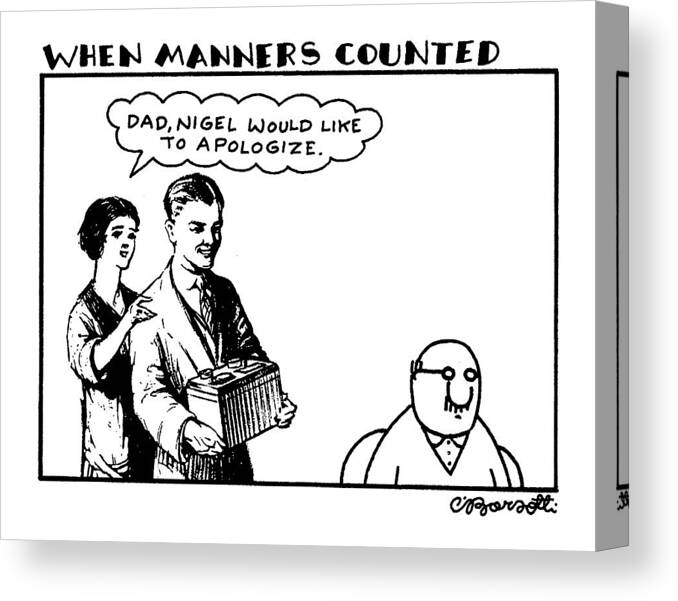 When Manners Counted
'dad Canvas Print featuring the drawing When Manners Counted
'dad by Charles Barsotti