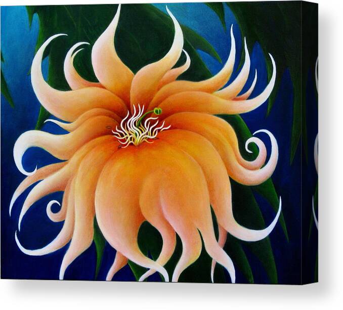 Flowers Canvas Print featuring the painting Who but the hand of God by Richard Dennis