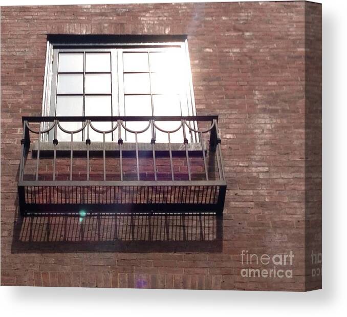 Brickfront Canvas Print featuring the photograph Window by Deena Withycombe