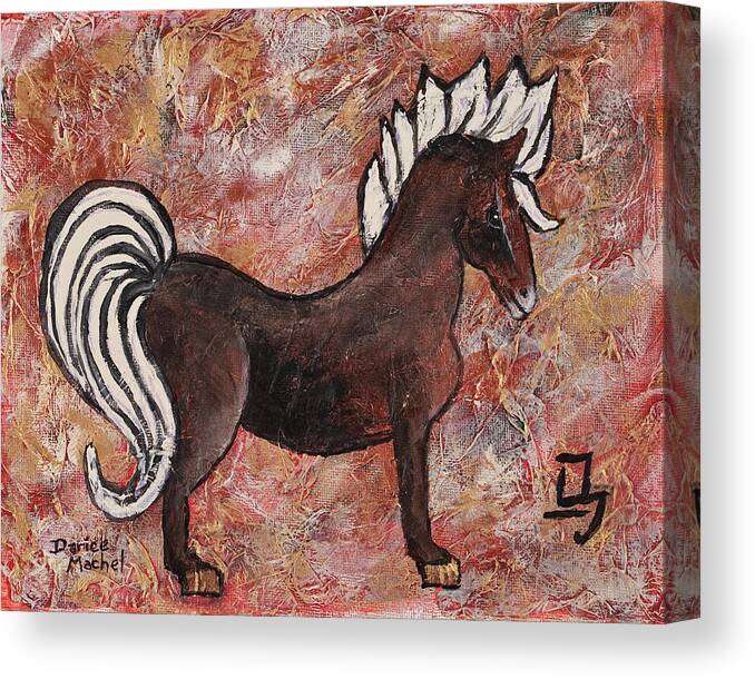 Year Of The Horse Canvas Print featuring the painting Year Of The Horse by Darice Machel McGuire