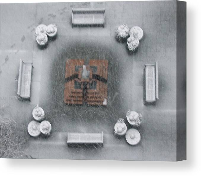 Snow Canvas Print featuring the photograph Geometry #1 by Azthet Photography
