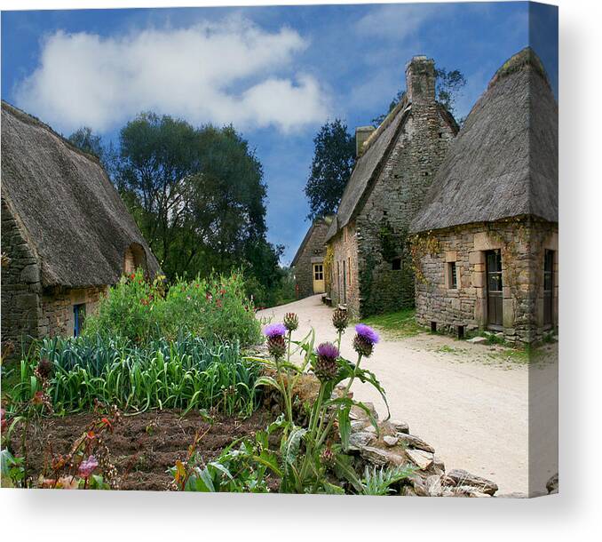 Brittany Canvas Print featuring the photograph Medieval Village #1 by Diana Haronis