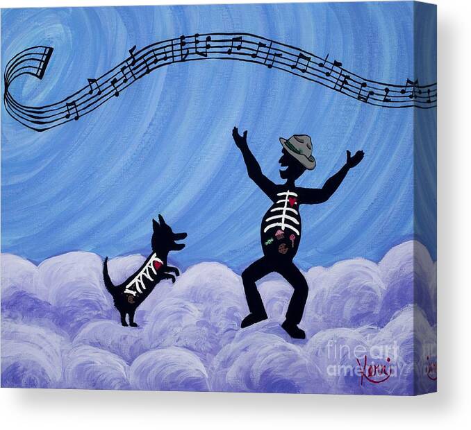 I Think We Have All Heard The Story About The Man On His Way To Heaven Canvas Print featuring the painting Still Dancing #1 by Kerri Sewolt