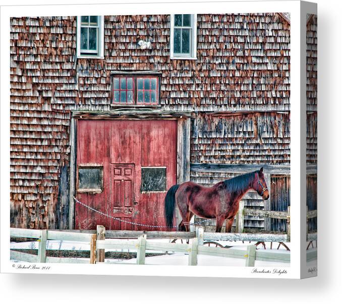 Barn Canvas Print featuring the photograph Stoudwater Delight #3 by Richard Bean