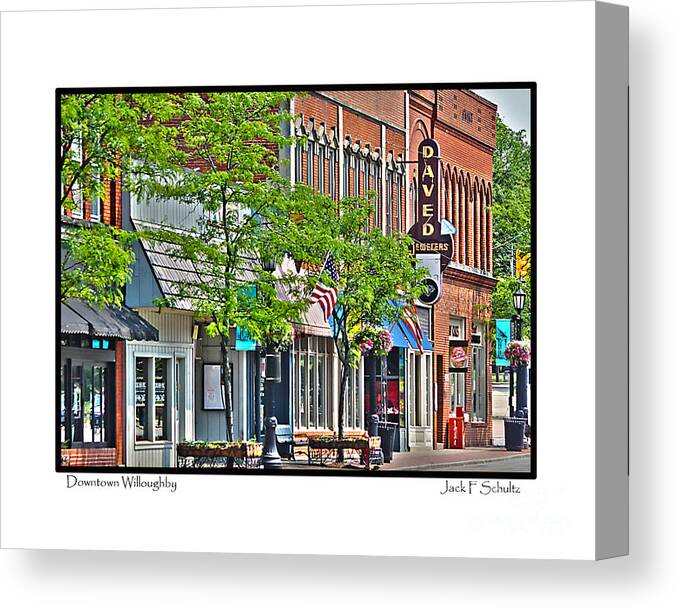 Downtown Willoughby Ohio Canvas Print featuring the photograph Downtown Willoughby #4 by Jack Schultz