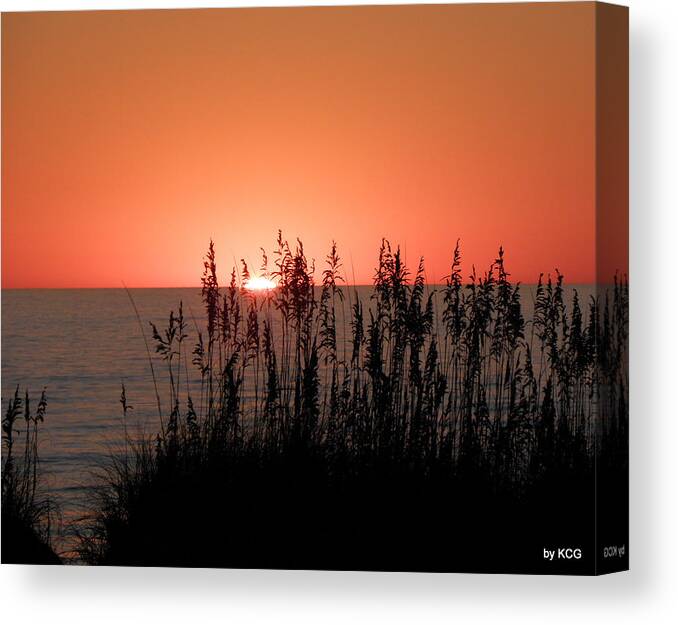 Sunrise Canvas Print featuring the photograph A Beautiful Rise by Kim Galluzzo Wozniak
